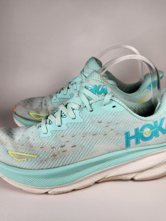 Hoka One One Shoes - HOKA ONE ONE Women's Clifton 9 Running Shoe Size 8 Turquoise Sneaker